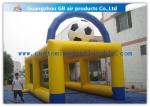 Yellow Inflatable Sports Games Football Goal Post For Soccer Shooting 8 * 4m