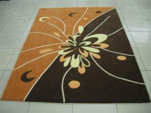 Quality Flower Handtufted Acrylic Area Rug Carpet 2000G/SQM wholesale