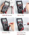200mA 200V Digital Multimeter Current Measurement