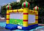Indoor rainbow balloon kids inflatable aladdin bouncer with pillar N obstacle