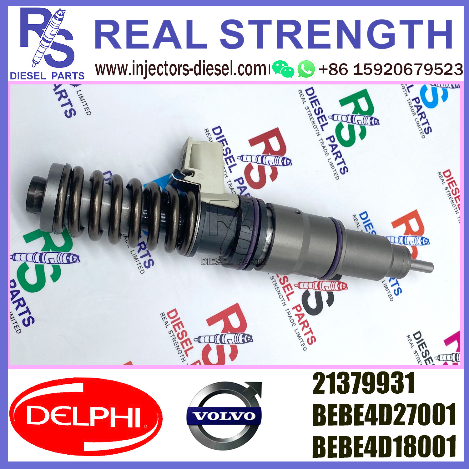 DELPHI 4pin BEBE4D24002 21371673 Diesel pump Injector BEBE4D24002 21371673 21340612 E3.18 for V-O-L-V MD13 HIGH POWER