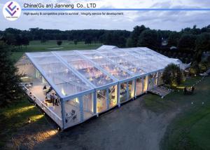 Quality 500 People Transparent PVC Tent , Large Marquee Wedding Tent ABS / Glass Wall wholesale