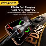 ESSAGER ES-CC17 Series 100W USB-C Car Charger USB Car Port