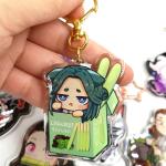 Laser Cutting Glitter Epoxy Charms , Cartoon Charms For Jewelry Making