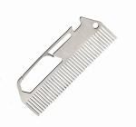 Custom cool innovative men gift, engraved stainless steel credit card sized comb