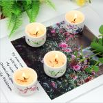 Luxury Wedding Decoration Home Scented Candles Ceramic Jar Candle Holder