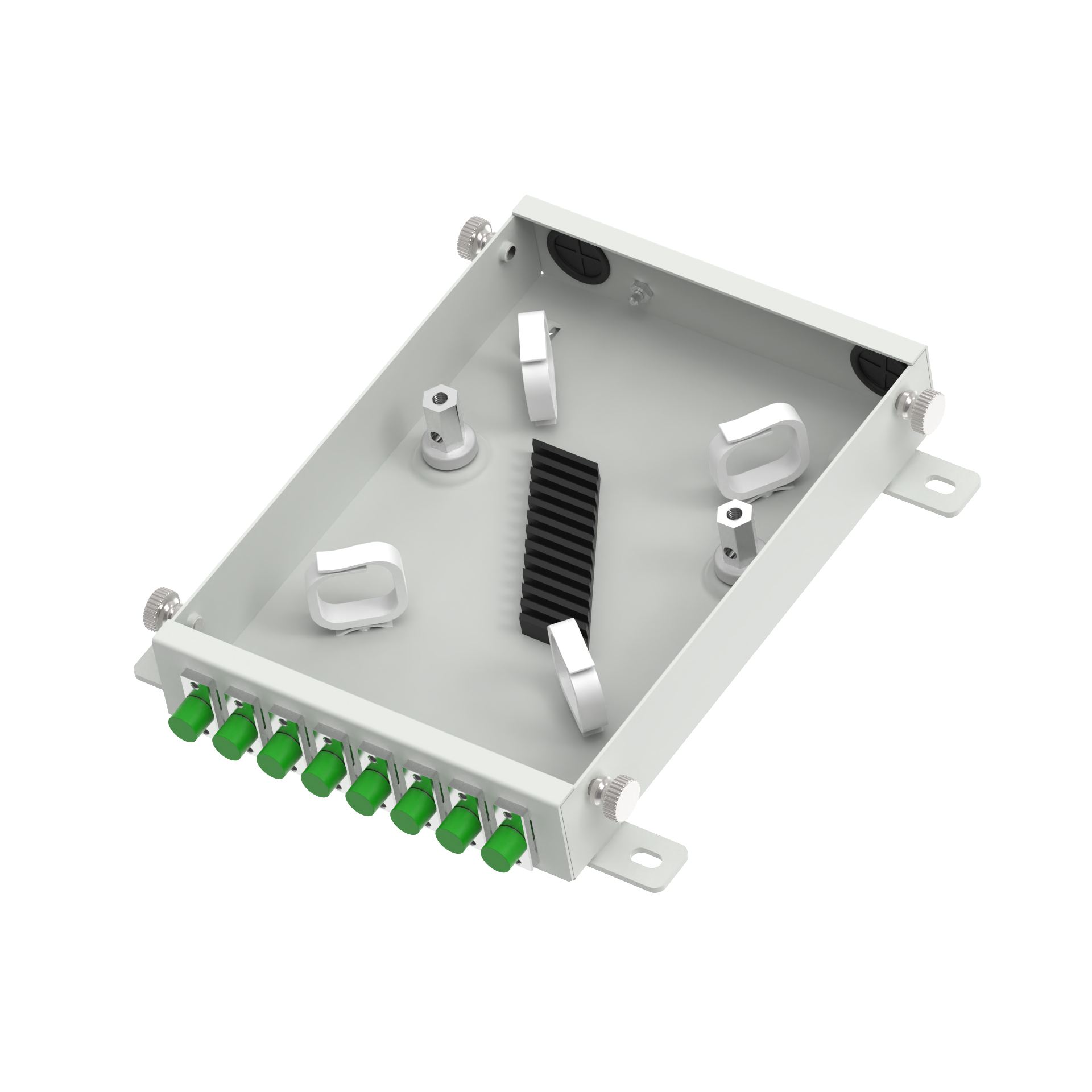 8 Cores Fiber Optic FTTH Terminal Box Made of Aluminum for Network and Distribution