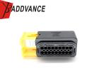 18 Hole Tyco AMP Connectors , TYCO HDSCS Connector 1-1563759-1 Black Color