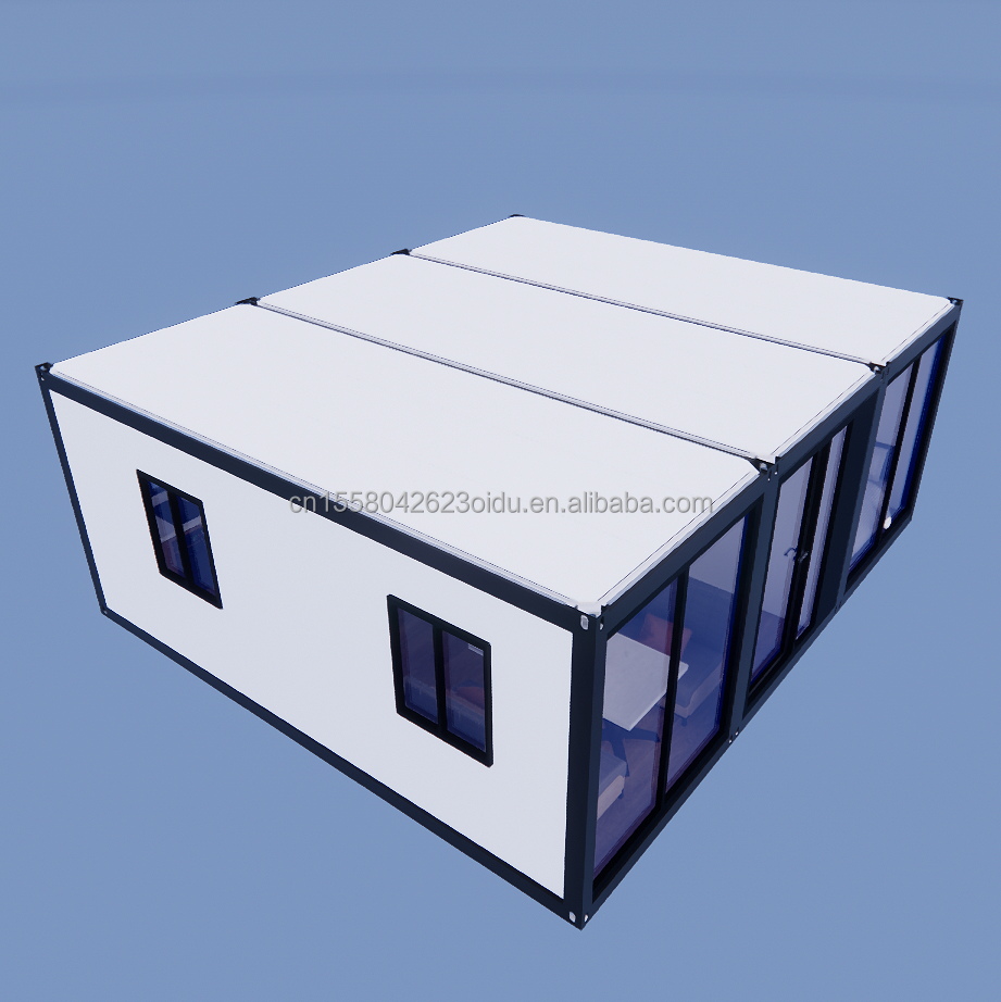 Container Houses Affordable Steel Structure Prefab Homes with 50/75/100mm Wave Sandwich Panel Walls