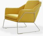 Modern steel frame fabric relax chair New York chaise lounge chair for living