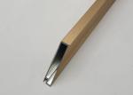 6060 Aluminum Extrusion Decorative Frame For Wine Cabinet Golden