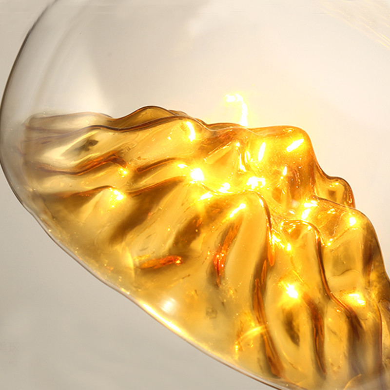 Mountain View Glass Pendant Light Nordic island pendant lights creative coffee bar lamp(WH-GP-97)