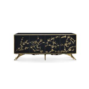 Quality Brass Rose Sideboard Storage Cabinet wholesale