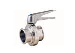 Manual Control 3A ASME BPE FDA Sanitary Butterfly Valves