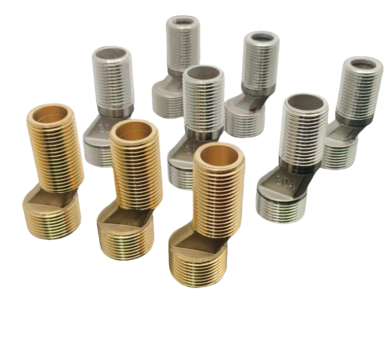 C10200/C11000/C12000/C12200/TU1/TU2/T2 Compatible Custom All-thread Copper Tub Faucet with Round Head and Quick Connector