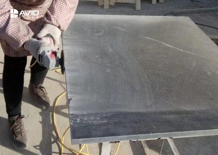 Grey Natural Limestone Tiles For Kitchen / Bathroom Floor Sound Insulation