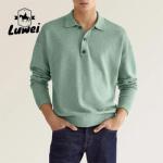 Personalised Adult Cotton Polo T Shirts Collar Business Anti Wrinkle