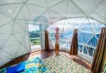 Winter Dome With Transparent PVC Waterproof Dome Tent Glamping Geodesic