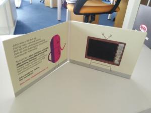 Quality Advertising Player LCD Video Brochure , 4.3 Inch - 10 Inch Video Mailer wholesale