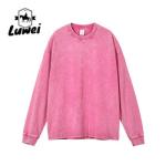 Oversized Heavyweight Cotton Hoodie Dropped Shoulder Embroidery Sweatshirt