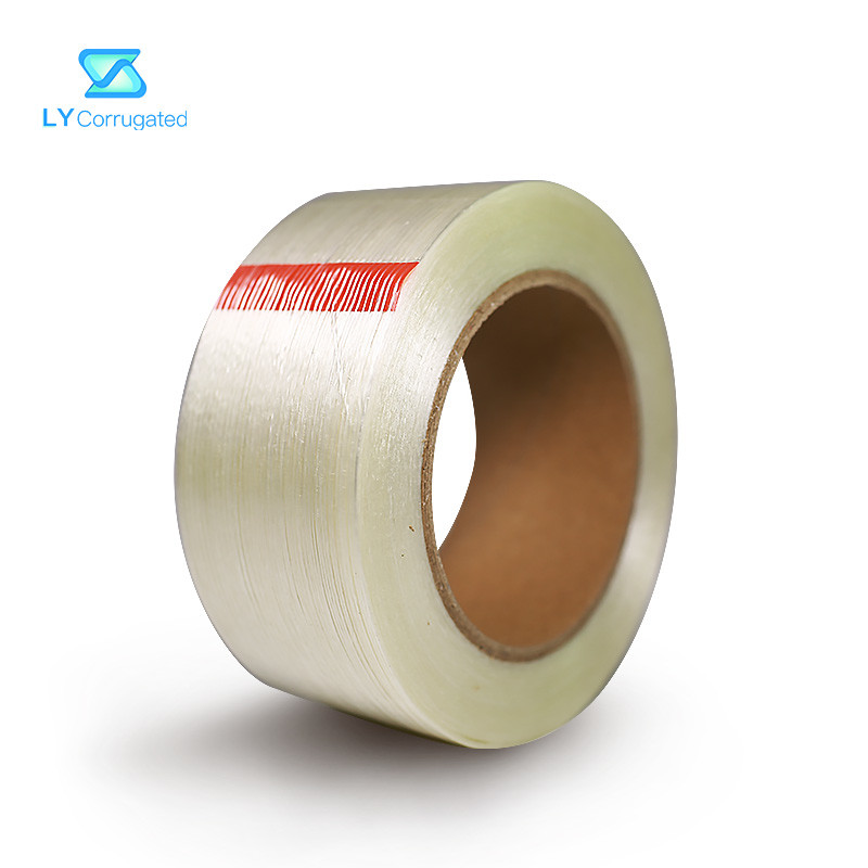 Transparent Flexo Printing Machine Parts , self adhesive fibre tape 48mm x 45m