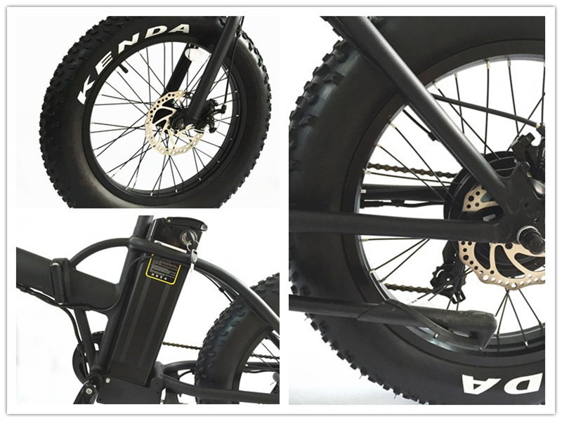 36 V 350w Powerful Electric Bike , Electric Snow Bicycle Smart Controller