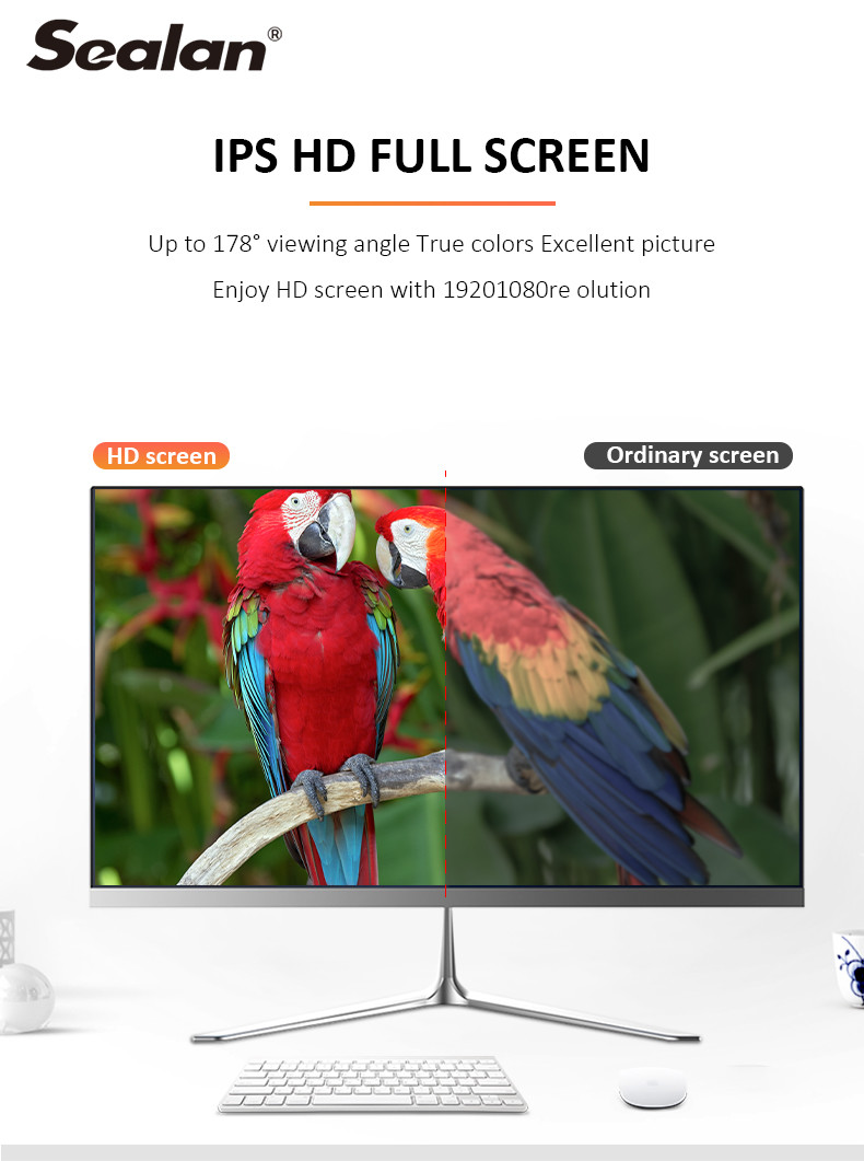 LED Backlight Resolution 1920*1080 i3 4000M 21.5 Inch All In One PC