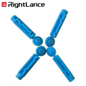 Quality Wathet Blue 30g Disposable Sterile Twist Blood Lancets For Blood Glucose Testing wholesale