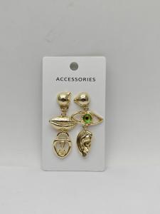 Quality Fashionable Design Lip and Eye Stud Earrings wholesale