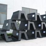 H200 * L800 Marine Rubber Fender V Type Fender For Ship 2 Years Warranty