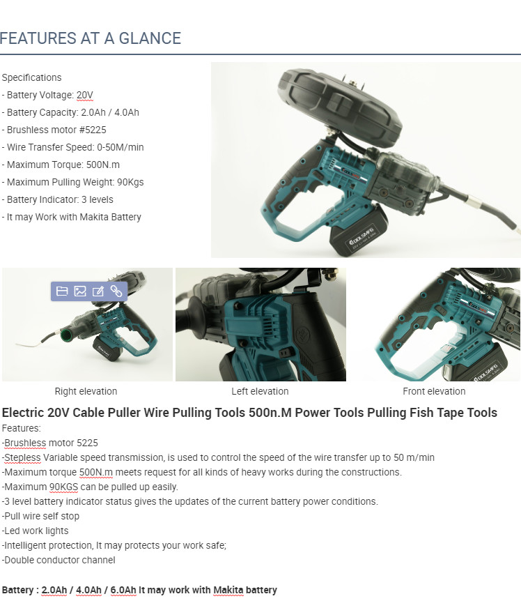 20Volt Electric Power Tools 90kgs 500n.M Electric Power Tools