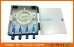 FTTH Wall Mounted Fiber Optic Termination Box, 4 Fibers Fiber Splice Box SC