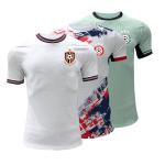 100% Polyester Material Football Team Jersey 120 - 160gsm Fabric Weight Quick