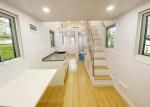 Prefabricated Light Steel Frame Tiny House On Wheels Long Life Span Tiny Prefab