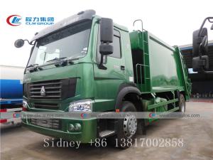 China Sinotruk Howo 4X2 300HP Garbage Compactor Truck on sale
