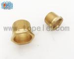 Brass Flex Metal Conduit Fittings Long / Short Male Threaded Hexagon Bush