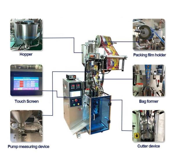 Cheap Liquid Automatic Sachet Filling Machine Paste Ketchup Sachet Packing Machine for sale