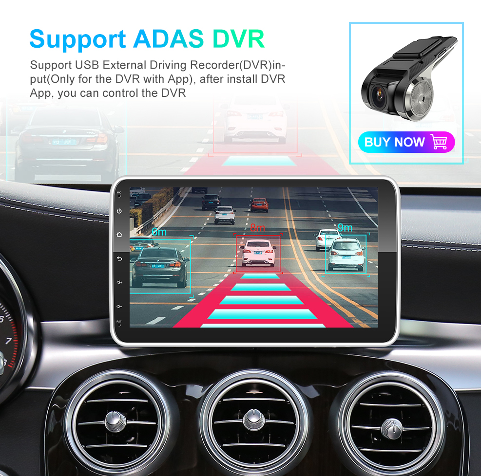 10.1 inch Big IPS Screen Car Multimedia Player with Rotatable Display and GPS Stereo