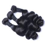 Single Donor Raw Hair Bundles Loose Wave Peruvian And Brazilian Human Hair