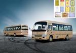 Euro 4 Engine 30 Passenger Bus Small Commercial Vehicles Leaf Spring Suspension