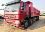 HOWO Heavy Duty 6x4 Dump Truck Equipment with 371hp Red Color International Dump