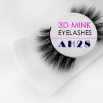 Long 3D Real Mink Eyelashes Customized Thickness Ultra Soft Feeling