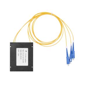 Quality G657A G625D 1X4 SC / UPC ABS Box Fiber Optic Splitter 2.0mm 3.0mm 1m 1.5m Cable wholesale