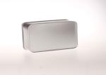 Blank Rectangle Metal Foam / EVA Small Decorative Tin Containers For Gift