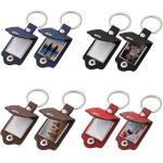 Custom Blank Sublimation Leather Photoframe Keychain Multifunctional DIY Leather