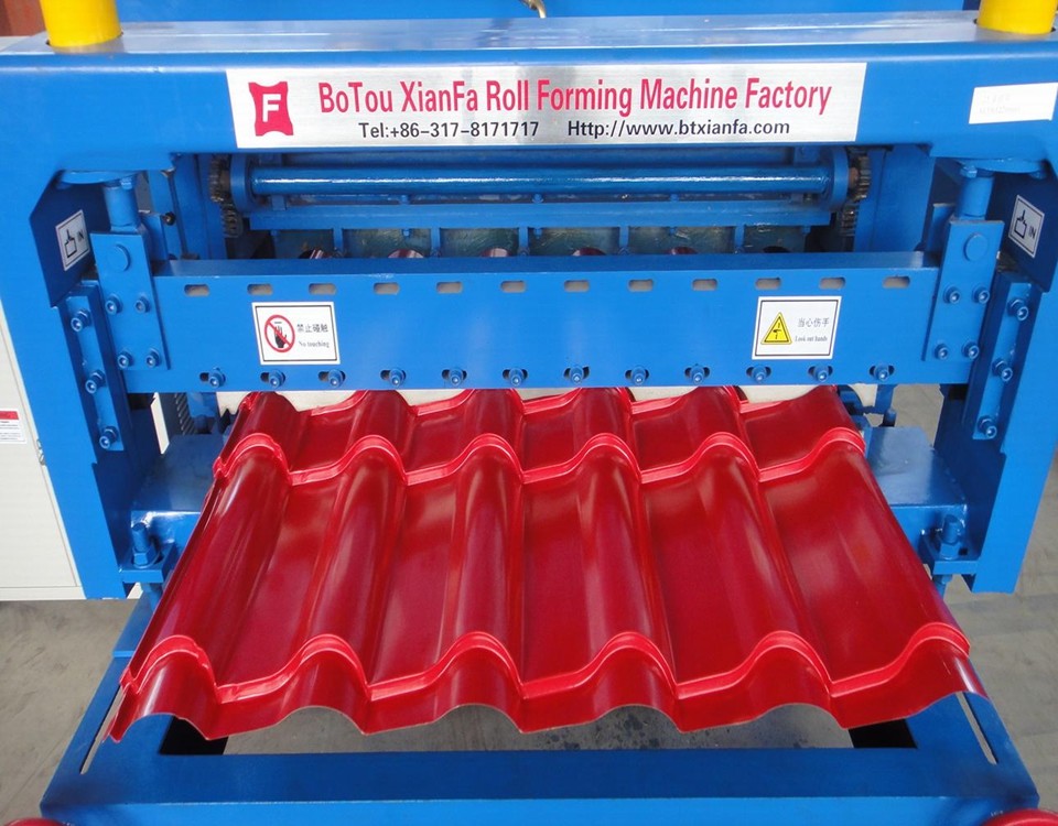Great Building Material Aluminum Roof Glazed Tile Roll Forming Machine