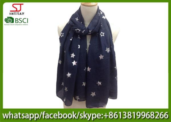 China supplier silver star iron shawl gilding spring summer scarf 70*180cm 20