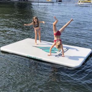 Quality EN7.1 White Yoga Mats 3x1m Inflatable Water Platform wholesale