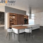 Plywood Acrylic Kitchen Cabinet Door With Aluminium Frame And Sintered Stone