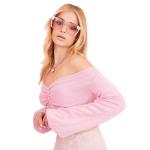 Autumn Long Sleeve Knitted Crop Top Sweater